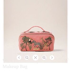 Elizabeth Scarlett World Wildlife Open Flat Makeup Bag